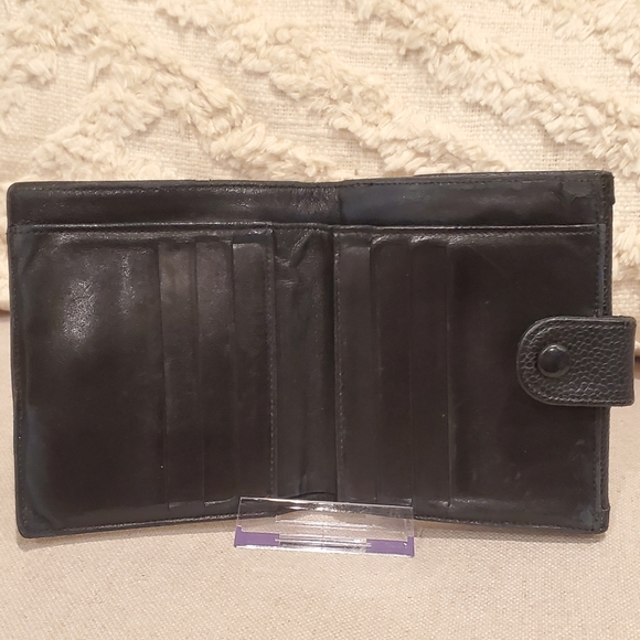 CHANEL Black Textured Leather Wallet - Picture 9 of 16